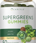Carlyle Supergreens Gummies | Vegan Non-GMO and Gluten Supplement