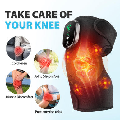 Flaremore Cordless Heated Knee Massager For Pain Relief Fsa Eligible Hsa 2026 Upgrade 4-Motor Full-Coverage Vibration & Heat Xl Heating Knee Brace For Targeted Pain Relief In Knee Shoulder & Elbow 5 Heat Levels & 5 Massage Modes
