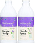 NuNaturals Stevia Simple Syrup SugarFree Sweetener PlantBased Sugar Substitute Zero Calorie 16 oz