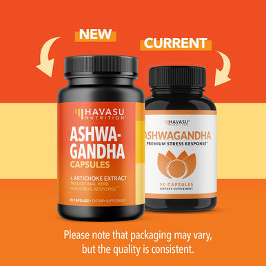 HAVASU NUTRITION Ashwagandha Capsules with Artichoke Extract to Support Stress Response Mood Support 1000 mg