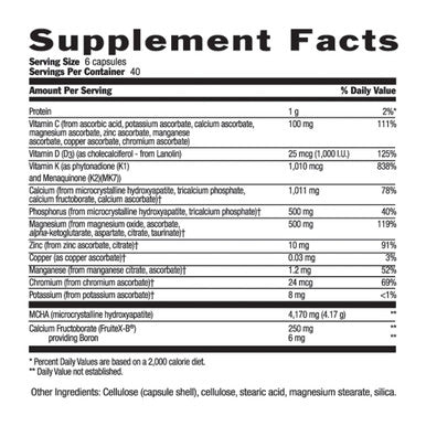 Country Life Bone Solid Triple Action Strengthens Bones 240 Capsules Certified Gluten Free
