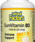Natural Factors Vitamin D 1000 IU 90 Tablets