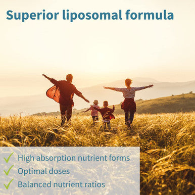 Liposomal Vitamin C 1000mg & Zinc Bisglycinate by Igennus, High Absorption Liquid Immune Support for Men, Women & Kids, USA Made & Non-GMO, Sugar-Free, Citrus Vanilla Flavor, 30-90 Liquid Servings