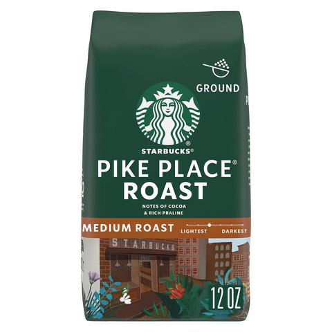 Starbucks Ground Coffee, Medium Roast Coffee, House Blend, 100% Arabica, 1 bag (18 oz)