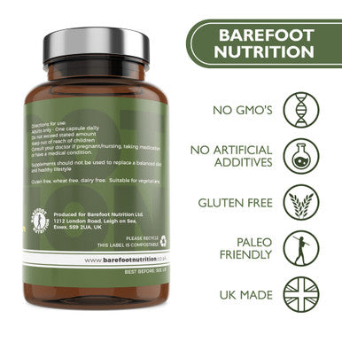 Barefoot Nutrition - Vitamin D3 Complete 4000 IU with Vitamin K2 MK-7 Magnesium Boron & Zinc Supplement High Strength Formula for Bone and Normal Health Function 60 Capsules