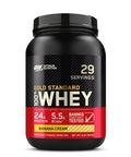 Optimum Nutrition Gold Standard 100% Whey Protein Isolate Powder Banana Cream 2 Lb 28 Servings