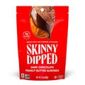 SkinnyDipped Dark Chocolate Cocoa Almonds, Healthy Snack, Plant Protein, Gluten Free, 3.5 Oz Resealable Bag, Pack of 1