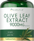 Carlyle Olive Leaf Extract Capsules | 9000mg | 100 Count | Non-GMO Gluten | High Potency Supplement