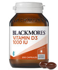 Blackmores Vitamin D3 1000Iu 200 Capsules