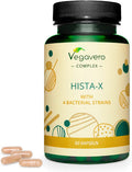 Anti-Histamine Complex VegaveroÃƒâ€šÃ‚Â® | with Probiotics, PantescalÃƒâ€šÃ‚Â®, Quercitin, Vitamin C and B6 | for DAO Enzyme Deficiency & Histamine Intolerance | NO Additives | 60 Vegan Capsules