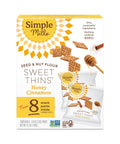 Simple Mills Snack Packs Honey Cinnamon Seed & Nut Flour Sweet Thins, Paleo Friendly & Delicious Sweet Thin Cookies, Good for Snacks, Nutrient Dense, 8 Pack (6.5 oz Pack of 1)