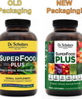 Dr. Schulzes SuperFood Plus Vitamin Mineral Herbal Concentrate Daily Nutrition Increased Energy GlutenFree NonGMO Vegan 390 Tabs Packaging May Vary