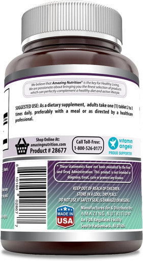 Amazing Nutrition Formulas MSM 1000mg 200 Tablets Supplement | Non-GMO | Gluten | Made in USA