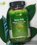 Irwin Naturals Stress Defy Balanced Relaxed Calm Promotes Clarity 84 - Liquid Softgels Bundle Pill Case