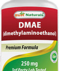 Best Naturals DMAE Supplement 250 mg 180 Capsules - Dimethylaminoethanol Bitartrate