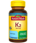 Nature Made Vitamin K2 100 Mcg Healthy Bone Supplements 30 Softgels 30 Day Supply