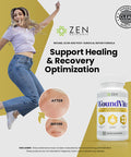 Zen Nutrients WoundVite Pre & Post Surgery Support Scar & Wound Care Scar Treatment Plastic & General Surgery Heal Faster & Aids in Recovery Time w/ Bromelain Turmeric & Arnica - 60 Vegan Caps