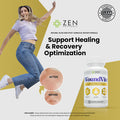 Zen Nutrients WoundVite Pre & Post Surgery Support Scar & Wound Care Scar Treatment Plastic & General Surgery Heal Faster & Aids in Recovery Time w/ Bromelain Turmeric & Arnica - 60 Vegan Caps