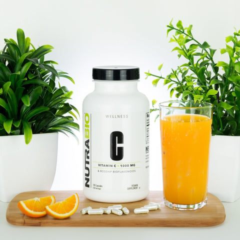 Nutrabio Vitamin C With Rose Hips - Supports Healthy Bones Teeth And Gums Immune Function - No Fillers Or Excipients - (120 Capsules 1000Mg Of Vitamin C Per Capsule)