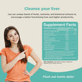 Bundle of Liver Support Capsules & Turmeric Curcumin Gummies - Provides Body Cleanse & Detox, Recovers Youth, Glowing Skin & Joint Support - Perfect for Both Men & Women - Milk Thistle & Pepper Joint