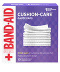 Band-Aid Brand Cushion Care Non-Stick Gauze Pads, Individually-Wrapped, Medium, 3 In X 3 In, 10 Ct