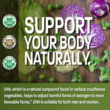 Bronson Dim Supplement 200 Mg Diindolymethane With Bioperine For Enhanced Absorption, Estrogen Metabolism & Maintains Balanced Hormone Levels, 60 Vegetarian Capsules