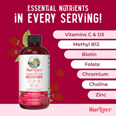 Maryruth Organics Multivitamin For Women Men & Kids Vegan, Sugar Womens Multivitamin & Multimineral Beauty & Energy Women'S Multivitamin Non-Gmo 15.22 Fl Oz