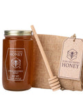 100% Authentic, USA ÃƒÂ¢Ã¢â€šÂ¬Ã¢â‚¬Å“ Made [ 4 oz ] MINI Raw Unfiltered Honey Gourmet Gift Bag with Dipper, Pure Southern Honey - Unheated - Non - GMO, No Additives, All - Natural Sweetener- Environmental-Friendly Glass Jar