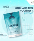 Revive Naturals Marine Collagen Capsules 2400mg with Hyaluronic Acid & Vitamin C 180 Capsules High Strength Collagen Supplements for Women & Men Premium Complex for Skin Joints Hair by Revive Naturals
