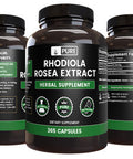 PURE ORIGINAL INGREDIENTS Rhodiola Rosea (365 Capsules) No Magnesium Or Rice Fillers, Always Pure, Lab Verified