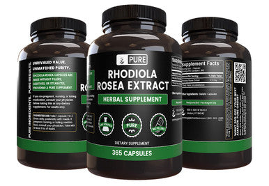 PURE ORIGINAL INGREDIENTS Rhodiola Rosea (365 Capsules) No Magnesium Or Rice Fillers, Always Pure, Lab Verified