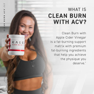 Kaged Muscle Clean Burn Powder Extreme Thermogenic for Men & Women, Weight Management Supplement with Organic Caffeine, Orange Mango, 30 Servings