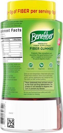 Benefiber Prebiotic Glp 1 Friendly Fiber Supplement Gummies For Digestive Health Assorted 81 Count