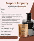 Upnourish Plant Based Meal Replacement Protein Powder Creamy Chocolate Flavor 15 Servings