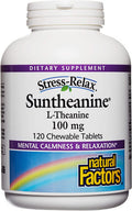 Natural Factors Suntheanine Chewable Tablets 120 Count