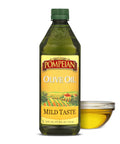 Pompeian Mild Taste Olive Oil, High Heat Cooking, Baking & Sauteing, High Smoke Point, 68 Fl Oz