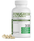 Bronson Fenugreek Seed Powder Capsules Extra Strength, Trigonella Foenum-Graecum, Non-Gmo, Soy-Free, Vegetarian, 300 Capsules