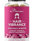 Vibrance Hair Growth Vitamins for Women Grow Hair Faster Healthier and Stronger with Potent MultiBlend of Biotin and OptiMSM Supports Thicker Shinier Hair and Regrowth 60 Vegetarian Soft Capsules