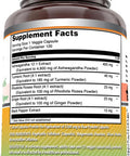 Amazing Nutrition Formulas Ashwagandha Supplement | 5200 Mg Per Serving | 120 Veggie Capsules | Non-GMO | Gluten- | Made in USA