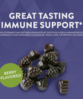 Nature'S Way Sambucus Relief Gummies With Elderberry, Vitamin C, Zinc And South African Geranium, Immune Support*, 60 Gummies