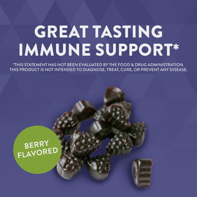 Nature'S Way Sambucus Relief Gummies With Elderberry, Vitamin C, Zinc And South African Geranium, Immune Support*, 60 Gummies