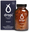 Dropi Omega 3 Fish Oil 500mg 180 Capsules Maximum Strength Omega 3s EPA DHA Vitamin A and D Natural and Extra Virgin Cod Liver Oil Supplement for Immune System Brain Health and Joint Support