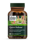 Gaia Herbs Quick Defense - Fast-Acting Immune Support Supplement for Use at Onset of Symptoms - with Echinacea, Black Elderberry, Ginger & Andrographis - 80 Vegan Liquid Phyto-Capsules (8-Day Supply)