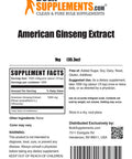 BulkSupplements American Ginseng Extract Powder - Ginseng Supplement for Energy Support, Herbal Supplement - - 1000mg (1 Kilogram - 2.2 lbs)