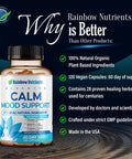 28 In 1 Calm Mood Support Supplement- Natural Happy Pills For Occasional Anxiousness & Stress, Worry Feelings, Relaxation, Mental Clarity Max Sleep & Mood Support For Women & Men120 Vegan Capsules