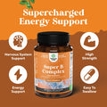 Natures Craft Vitamin B Complex Adult Multivitamin - Super B Complex Vitamins for Immune Support Mood Boost and Memory Supplement for Brain Support - Natural Energy Supplement with Active B Complex Vitamins