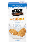 So Delicious Dairy Free Shelf-Stable Almond Milk, Vanilla, Vegan, Non-GMO Project Verified, 1 Quart (Pack of 6)