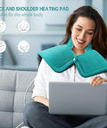 Christmas Gifts Heating Pad For Neck Shoulder And Back Pain Relief, Electric Weighted Heating Pad For Cramps, Leg And Foot, Gifts For Mothers Day, Fathers Day, Birthday, Women, Men, Dad, Mom