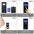 Amzeth Professional Breathalyzer Alcohol Tester: High-Accuracy Digital Lcd Display Bac Alarm 10 Mouthpieces 50 Record Memory Portable For Home & Party (Black With 10 Mouthpieces)