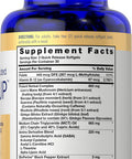 Carlyle Brain Up Supplement 60 Softgels With L-Theanine Bacopa & B-12 Non-Gmo Gluten Free